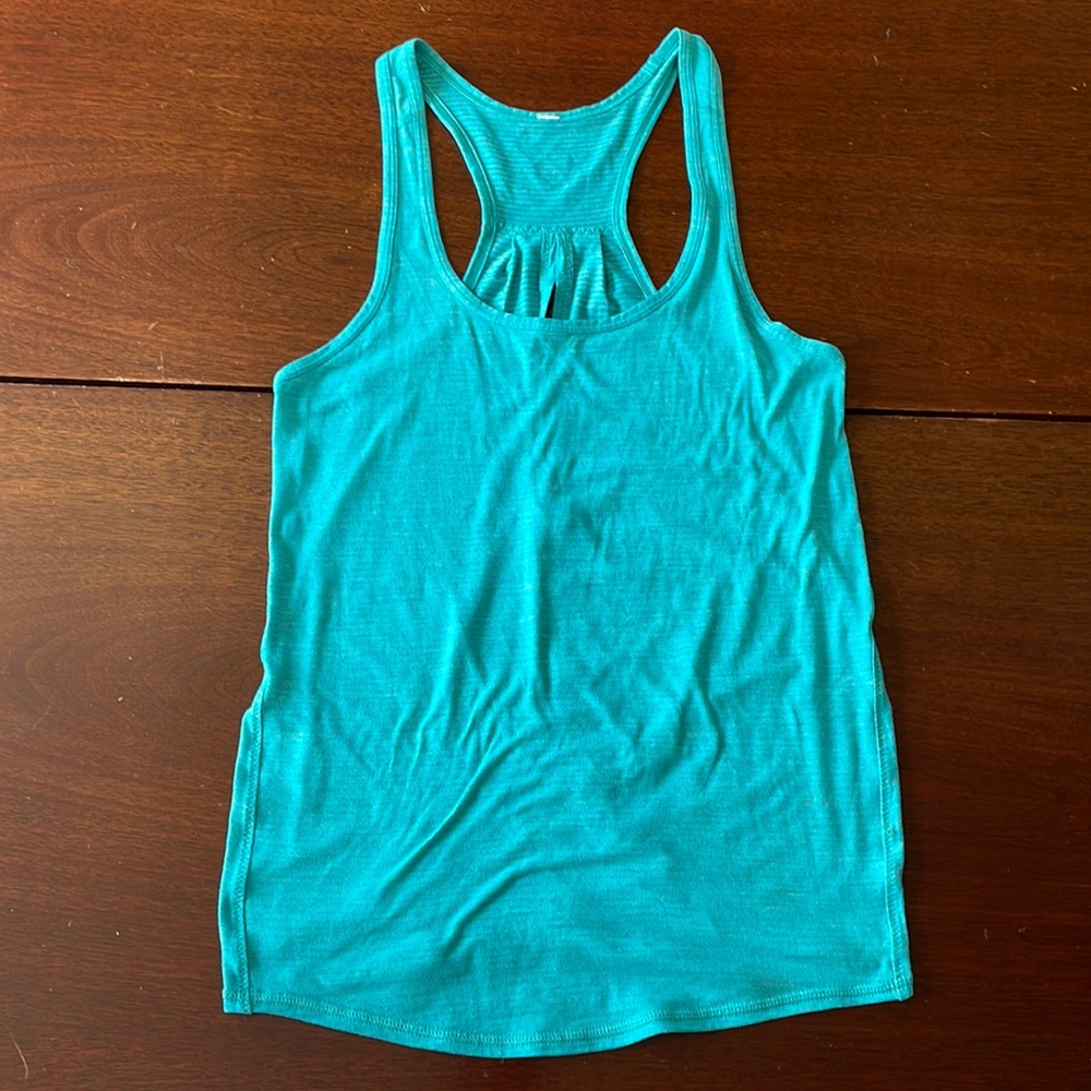 Blue lululemon tank top size 4
